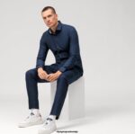 OLYMP oblačila 2DD6J297 št. six 24/7 super slim, poslovna srajca, dolgi rokavi, extra long, modern kent, polnočno modra - Image 2