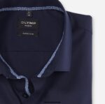 OLYMP oblačila 2DD6J301 št. six super slim, poslovna srajca, dolgi rokavi, ekstra dolgi, moderni kent, kobalt - Image 2