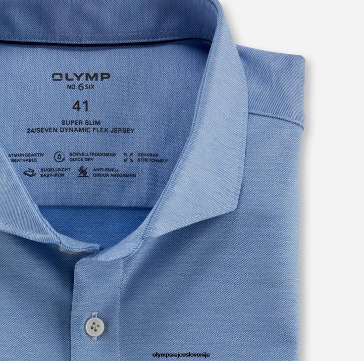 OLYMP oblačila 2DD6J318 št. six 24/7 super slim, poslovna srajca, ekstra dolgi dolgi rokavi, izrez, modra - Image 2