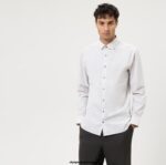 OLYMP oblačila 2DD6J327 št. six 24/7 super slim, poslovna srajca, dolgi rokavi, extra long, modern kent, natural