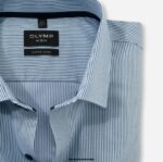 OLYMP oblačila 2DD6J32 št. six super slim, poslovna srajca, moderna kent, modra - Image 2