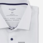 OLYMP oblačila 2DD6J330 št. six 24/7 super slim, poslovna srajca, dolgi rokavi, extra long, modern kent, bela - Image 2
