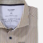 OLYMP oblačila 2DD6J352 stopnja pet 24/7 body fit, poslovna srajca, kent, medenina - Image 2