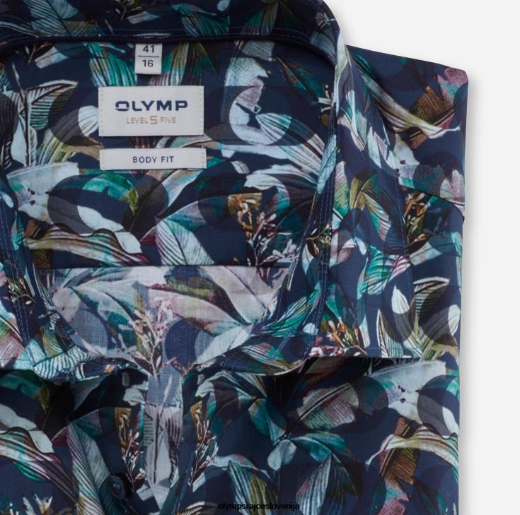 OLYMP oblačila 2DD6J374 level pet body fit, poslovna srajca, new york kent, marine - Image 2