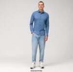 OLYMP oblačila 2DD6J43 št. six 24/7 super slim, poslovna srajca, urban kent, nürnberško modra - Image 2