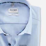OLYMP oblačila 2DD6J456 level pet body fit, poslovna srajca, new york kent, modra - Image 2