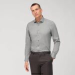 OLYMP oblačila 2DD6J462 level five fit, poslovna srajca, moderen kent, olivna