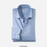 OLYMP oblačila 2DD6J469 level five fit, poslovna srajca, royal kent, bleu