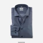 OLYMP oblačila 2DD6J498 level five fit, poslovna srajca, royal kent, marine