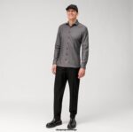 OLYMP oblačila 2DD6J50 št. six 24/seven super slim, poslovna srajca, modern kent, antracit - Image 2