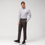 OLYMP oblačila 2DD6J522 body fit pete stopnje, poslovna srajca, z izrezom, rdečkasto rjava - Image 2