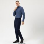 OLYMP oblačila 2DD6J593 stopnja pet 24/7 body fit, poslovna srajca, moderni kent, marine - Image 2