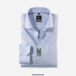 OLYMP oblačila 2DD6J59 št. six super slim, poslovna srajca, royal kent, modra
