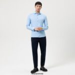 OLYMP oblačila 2DD6J5 št. six 24/7 super slim, poslovna srajca, kent, modra - Image 2