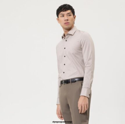 OLYMP oblačila 2DD6J600 level five 24/7 body fit, business shirt, modern kent, natural