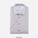 OLYMP oblačila 2DD6J629 level five 24/7 body fit, business shirt, modern kent, natural