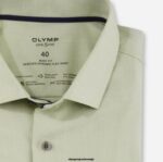OLYMP oblačila 2DD6J630 level five 24/7 body fit, poslovna srajca, moderni kent, limeta - Image 2