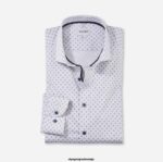 OLYMP oblačila 2DD6J660 body fit pete stopnje, poslovna srajca, royal kent, taupe