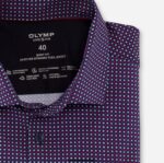 OLYMP oblačila 2DD6J678 stopnja pet 24/7 body fit, poslovna srajca, moderni kent, fuksija - Image 2