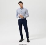 OLYMP oblačila 2DD6J684 stopnja pet 24/7 body fit, poslovna srajca, moderni kent, marine - Image 2