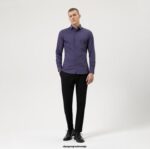 OLYMP oblačila 2DD6J702 stopnja pet 24/7 body fit, poslovna srajca, moderni kent, fuksija - Image 2