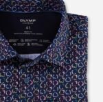 OLYMP oblačila 2DD6J708 stopnja pet 24/7 body fit, poslovna srajca, moderni kent, marine - Image 2