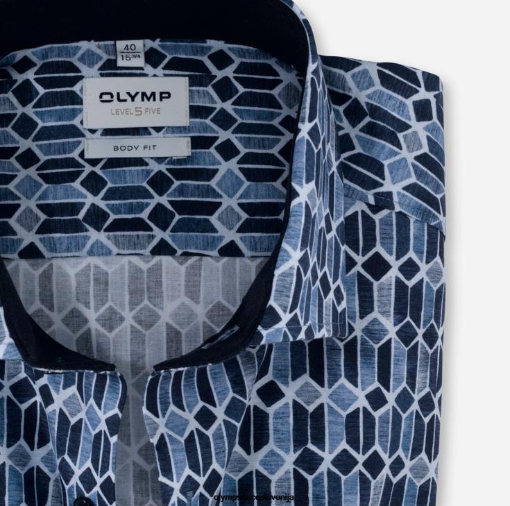 OLYMP oblačila 2DD6J721 level five fit, poslovna srajca, royal kent, bleu - Image 2