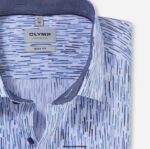 OLYMP oblačila 2DD6J748 body fit stopnje pet, poslovna srajca, moderna kent, modra - Image 2