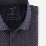 OLYMP oblačila 2DD6J74 št. six 24/seven super slim, poslovna srajca, moderen kent, rdeča - Image 2