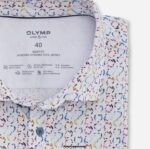 OLYMP oblačila 2DD6J752 level five 24/7 body fit, poslovna srajca, moderen kent, bela - Image 2
