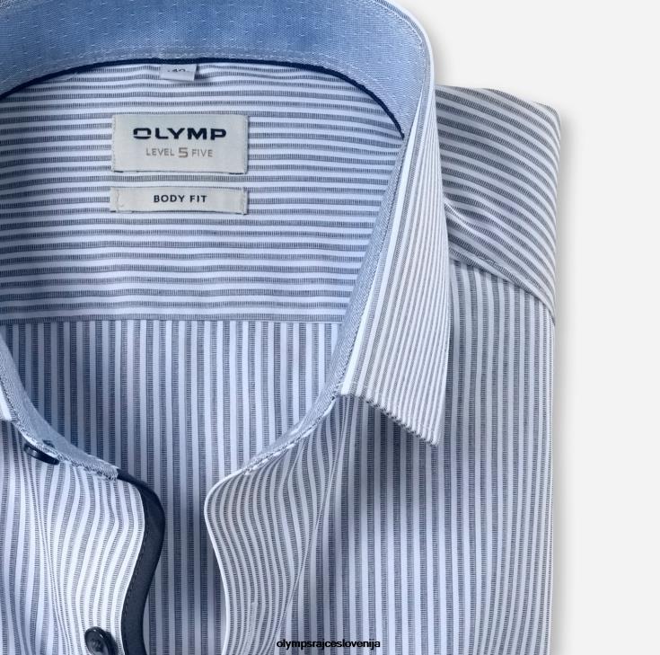 OLYMP oblačila 2DD6J758 body fit pete stopnje, poslovna srajca, moderni kent, marine - Image 2