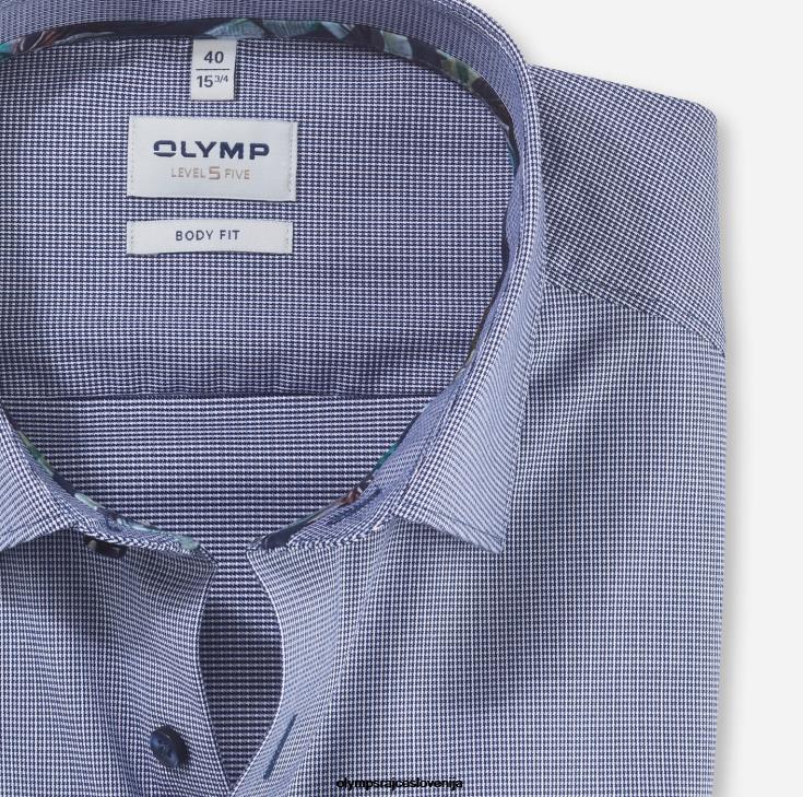 OLYMP oblačila 2DD6J777 level pet body fit, poslovna srajca, new york kent, marine - Image 2