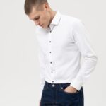 OLYMP oblačila 2DD6J80 št. six 24/seven super slim, poslovna srajca, moderen kent, bela