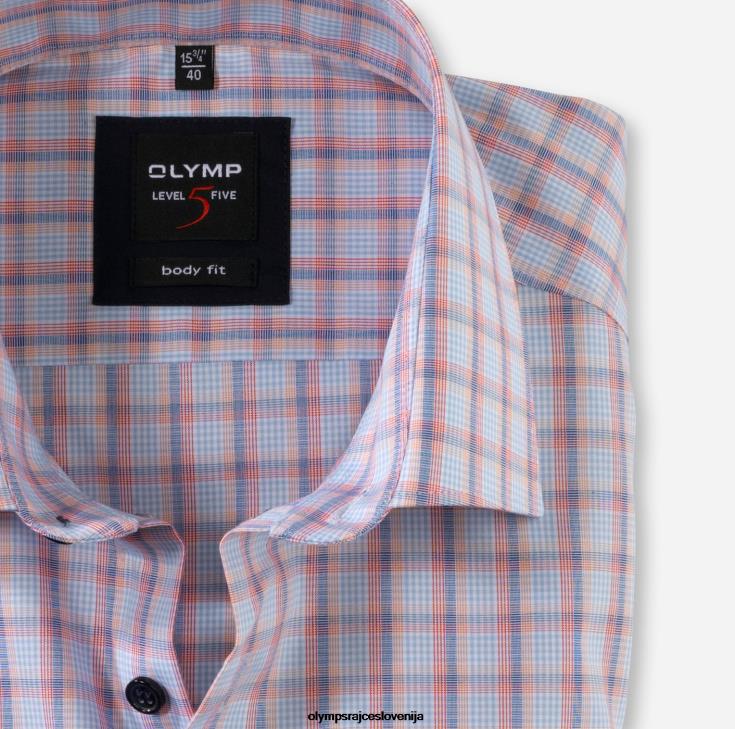 OLYMP oblačila 2DD6J812 body fit pete stopnje, poslovna srajca, new york kent, losos - Image 2