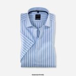 OLYMP oblačila 2DD6J816 level five fit, poslovna srajca, royal kent, bleu