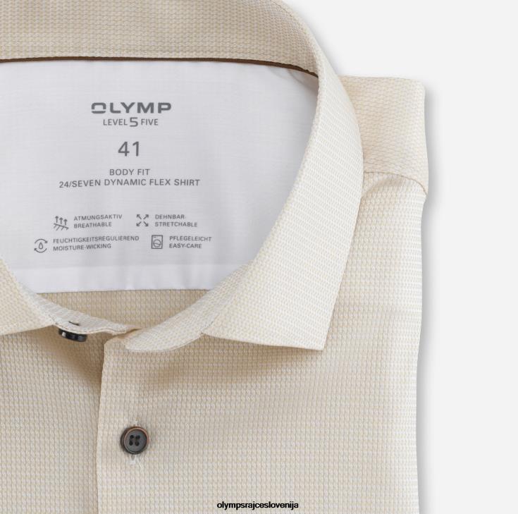 OLYMP oblačila 2DD6J821 level five 24/7 body fit, business shirt, modern kent, natural - Image 2