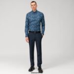 OLYMP oblačila 2DD6J82 št. six super slim, poslovna srajca, moderni kent, marine - Image 2
