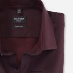 OLYMP oblačila 2DD6J83 št. six super slim, poslovna srajca, moderen kent, temno rdeča - Image 2