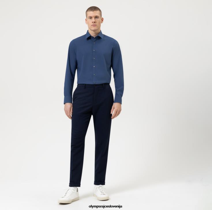 OLYMP oblačila 2DD6J854 level pet body fit, poslovna srajca, new york kent, smoke blue - Image 2