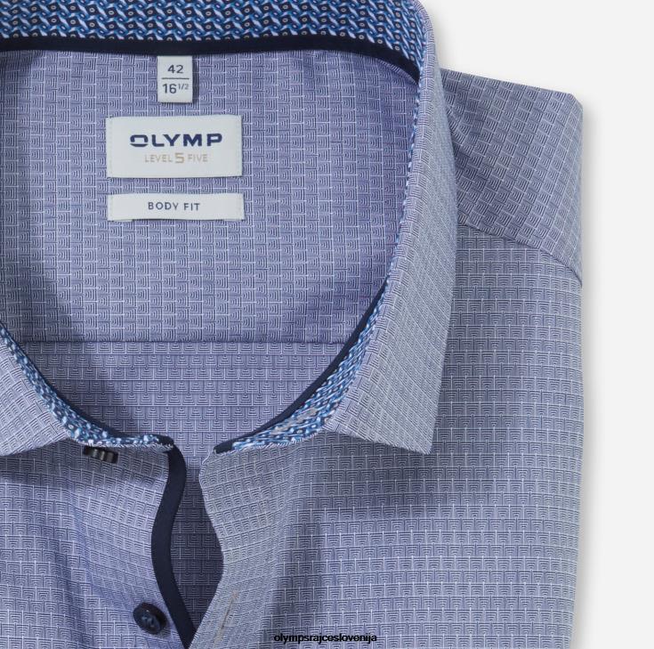 OLYMP oblačila 2DD6J881 level five fit, poslovna srajca, dolgi rokavi, zelo dolgi, moderni kent, marine - Image 2