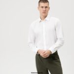 OLYMP oblačila 2DD6J914 level five fit, poslovna srajca, ekstra dolgi dolgi rokavi, new york kent, svetlo bež