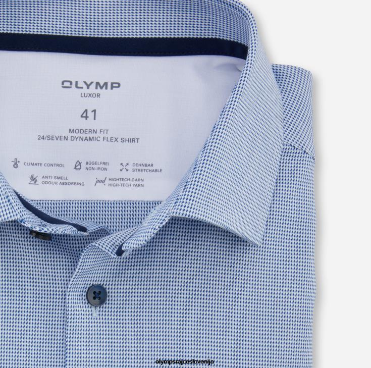 OLYMP oblačila 2DD6J940 luxor 24/7 modern fit, poslovna srajca, global kent, royal - Image 2