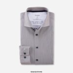 OLYMP oblačila 2DD6J947 luxor 24/seven modern fit, poslovna srajca, kent, naravna