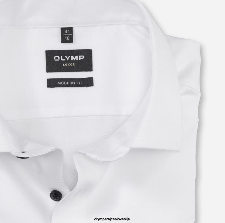 OLYMP oblačila 2DD6J954 luxor modern fit, poslovna srajca, global kent, bela - Image 2