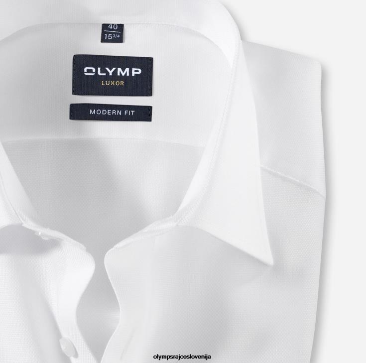 OLYMP oblačila 2DD6J989 luxor modern fit, poslovna srajca, new kent, bela - Image 2