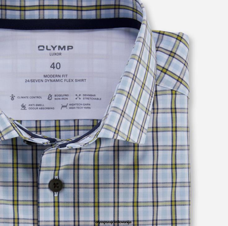 OLYMP oblačila 2DD6J995 luxor 24/seven modern fit, poslovna srajca, modern kent, limeta - Image 2