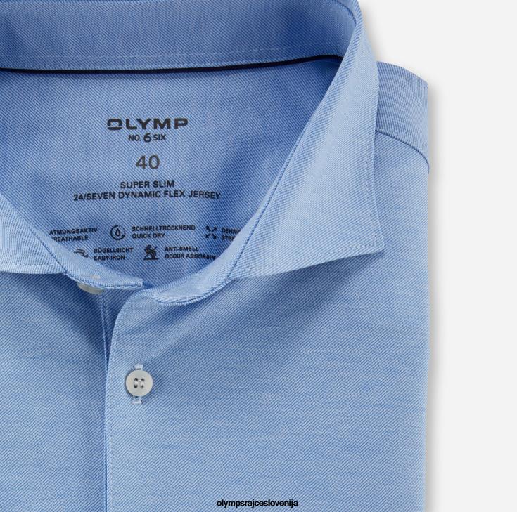 OLYMP oblačila 2DD6J9 št. six 24/7 super slim, poslovna srajca, kent, modra - Image 2